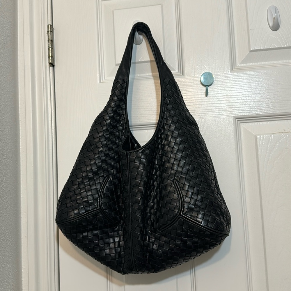 Bottega Veneta Black Intrecciato Nappa Leather Ball